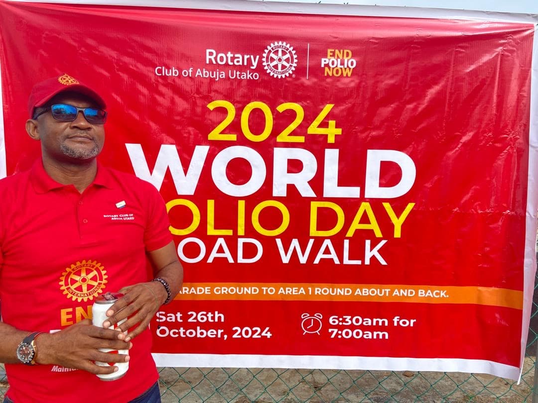 End Polio Walk 2024: Rotary Club of Abuja Utako Joins District 9127's Fight Against Polio